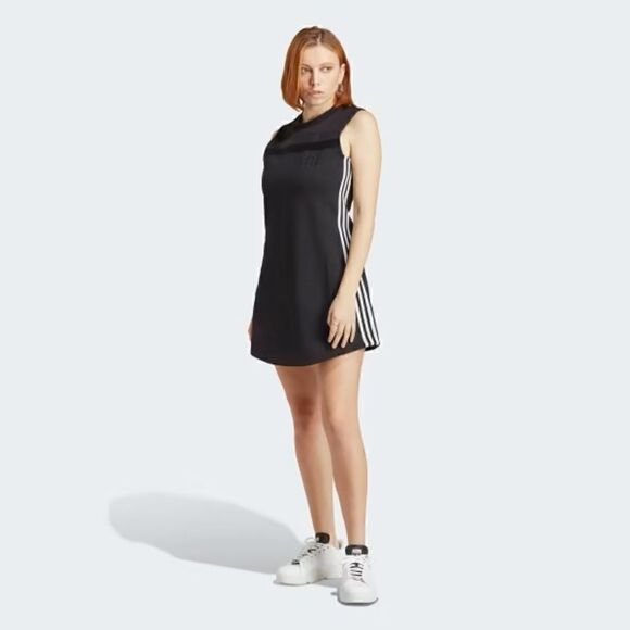Adidas • 83-C black retro stripe mini dress - Picture 2 of 4